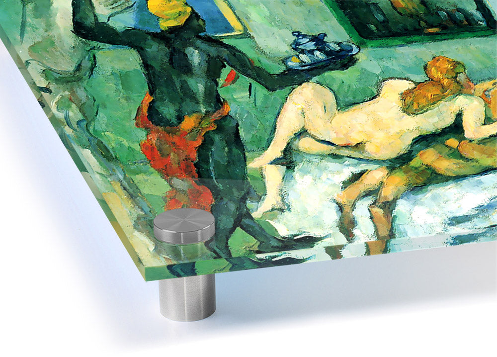 Acrylic print of After Lunch In Naples by Cezanne, showcasing vibrant colors and intricate details on 5mm thick acrylic glass.