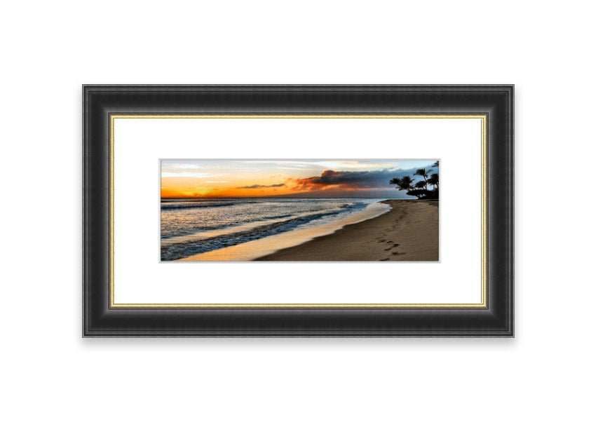 Framed print of 'After The Storm' showcasing a beautiful Cornwall landscape, available in various frame colors.