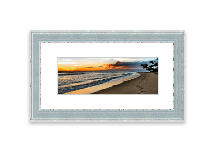 Framed print of 'After The Storm' showcasing a beautiful Cornwall landscape, available in various frame colors.