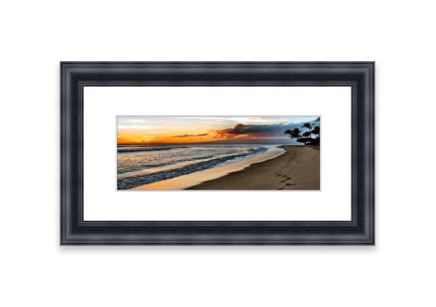 Framed print of 'After The Storm' showcasing a beautiful Cornwall landscape, available in various frame colors.