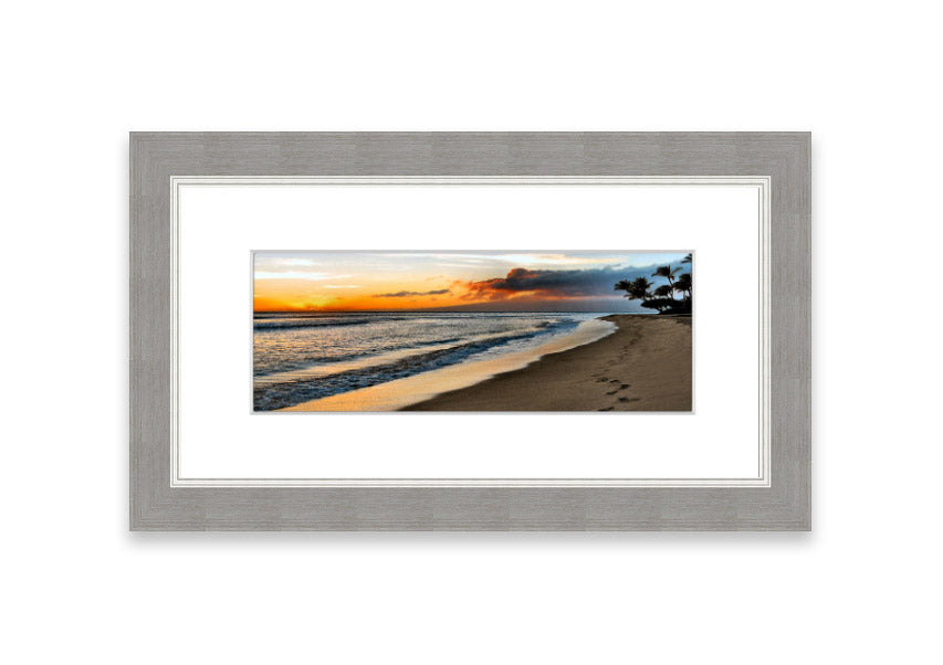 Framed print of 'After The Storm' showcasing a beautiful Cornwall landscape, available in various frame colors.