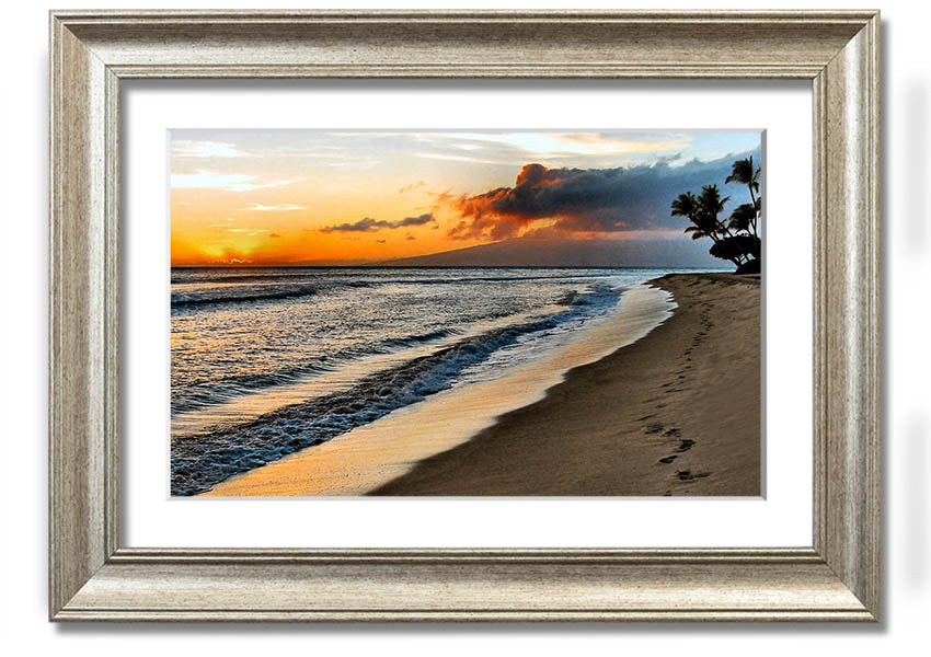 Framed print titled 'After The Storm', showcasing serene post-storm scenery, available in various frame colors.