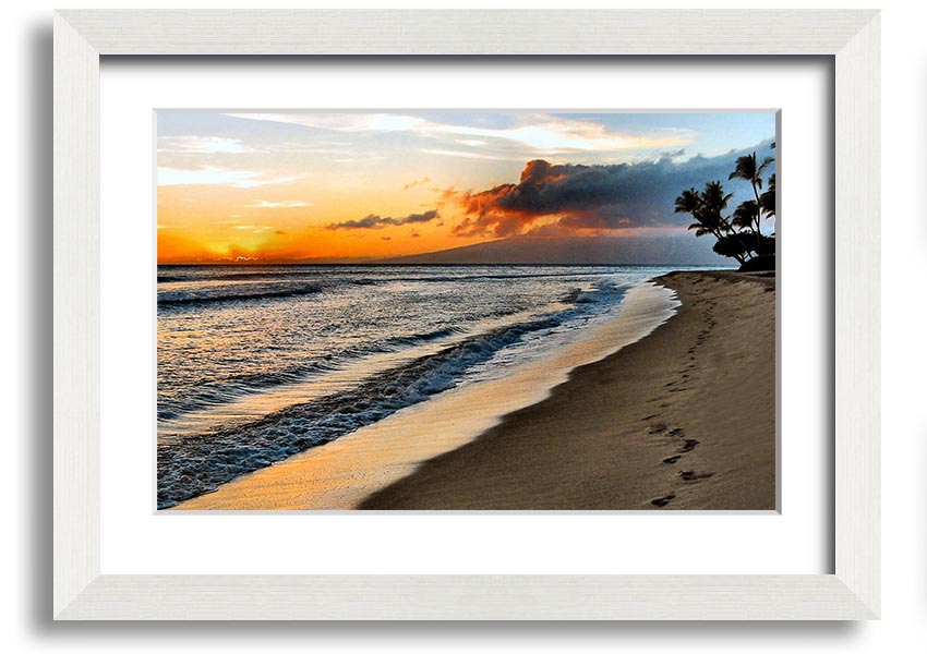 Framed print titled 'After The Storm', showcasing serene post-storm scenery, available in various frame colors.