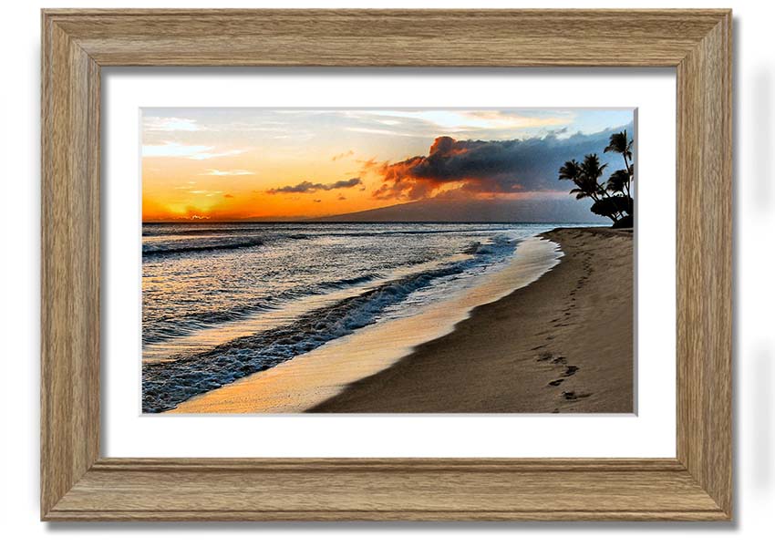 Framed print titled 'After The Storm', showcasing serene post-storm scenery, available in various frame colors.