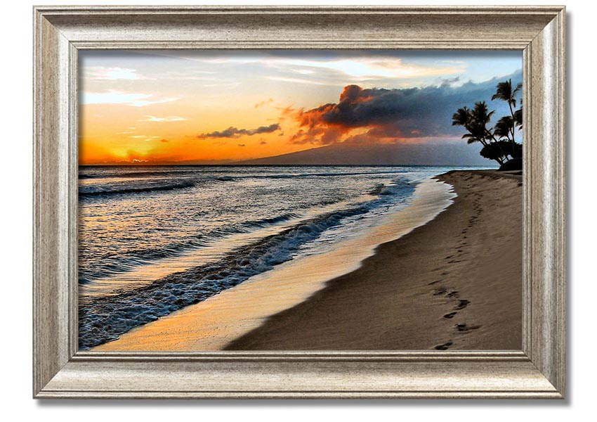 Framed print titled 'After The Storm', showcasing serene post-storm scenery, available in various frame colors.