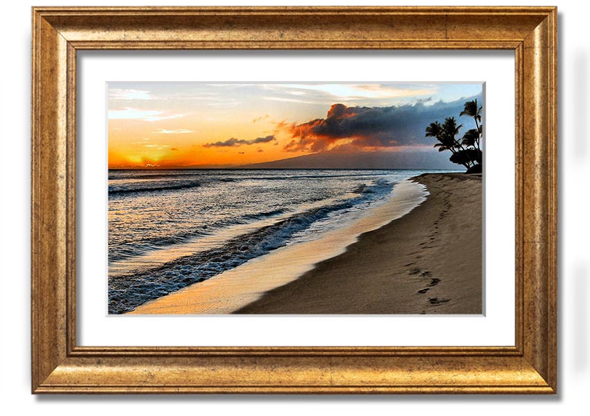 Framed print titled 'After The Storm', showcasing serene post-storm scenery, available in various frame colors.