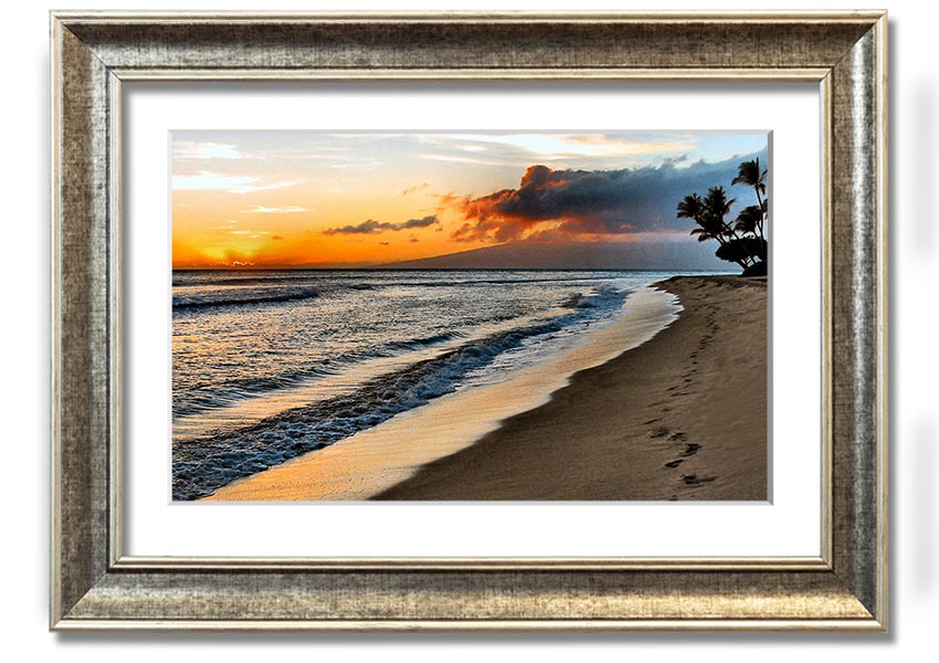 Framed print titled 'After The Storm', showcasing serene post-storm scenery, available in various frame colors.