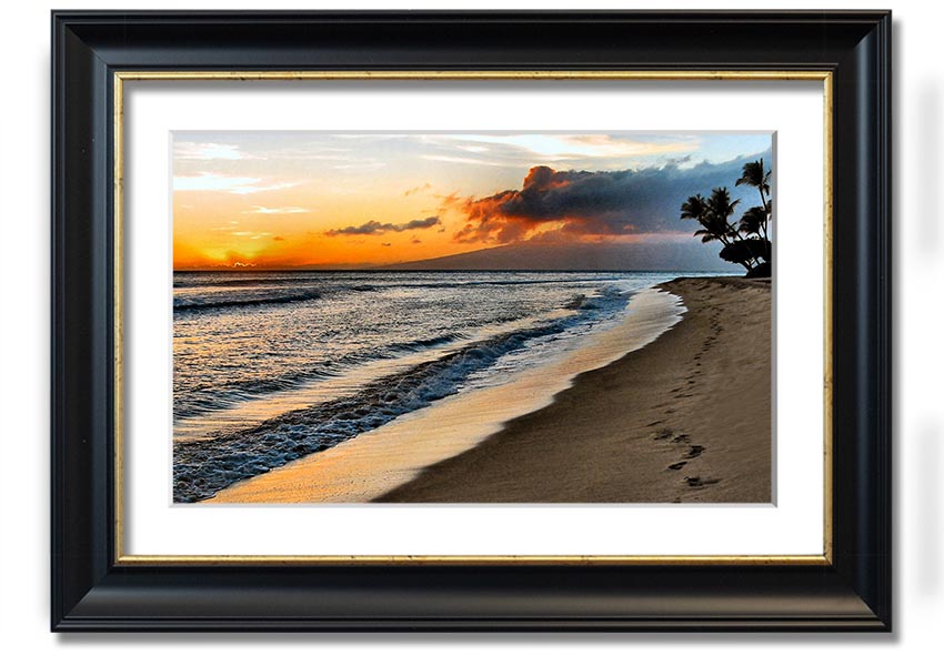 Framed print titled 'After The Storm', showcasing serene post-storm scenery, available in various frame colors.