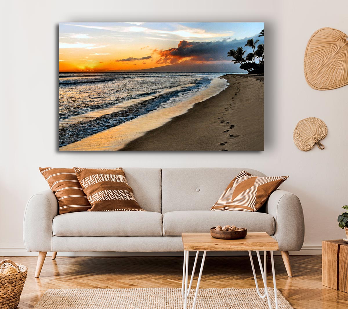 After The Storm canvas art featuring a dramatic storm scene, printed on coated polyester and mounted on a sturdy 44mm box frame.