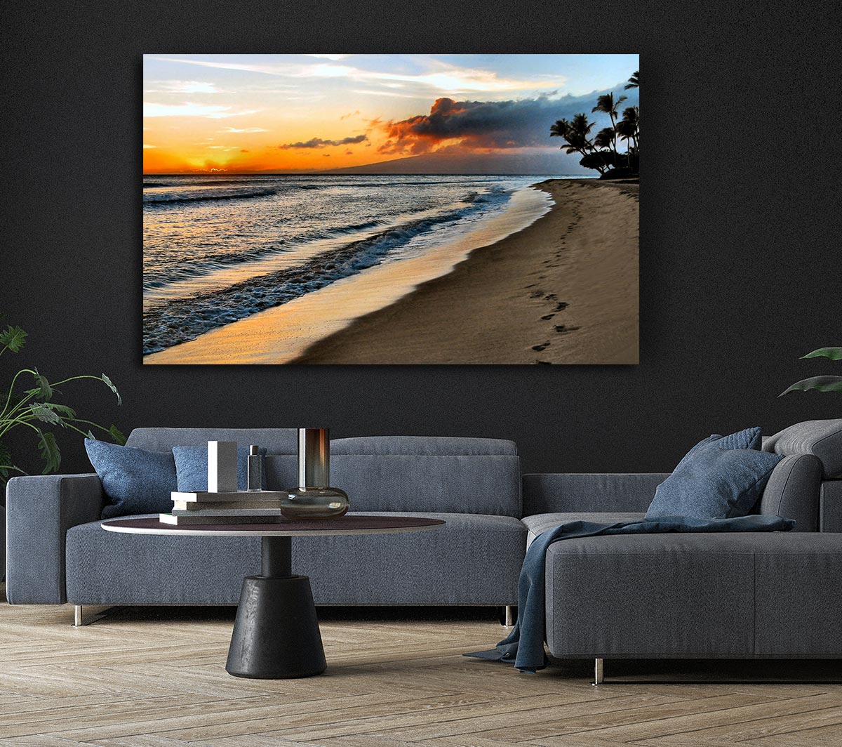 After The Storm canvas art featuring a dramatic storm scene, printed on coated polyester and mounted on a sturdy 44mm box frame.