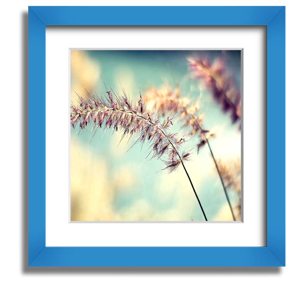 All Along Square Framed Print in multiple frame colors, showcasing its elegant design and handmade quality.