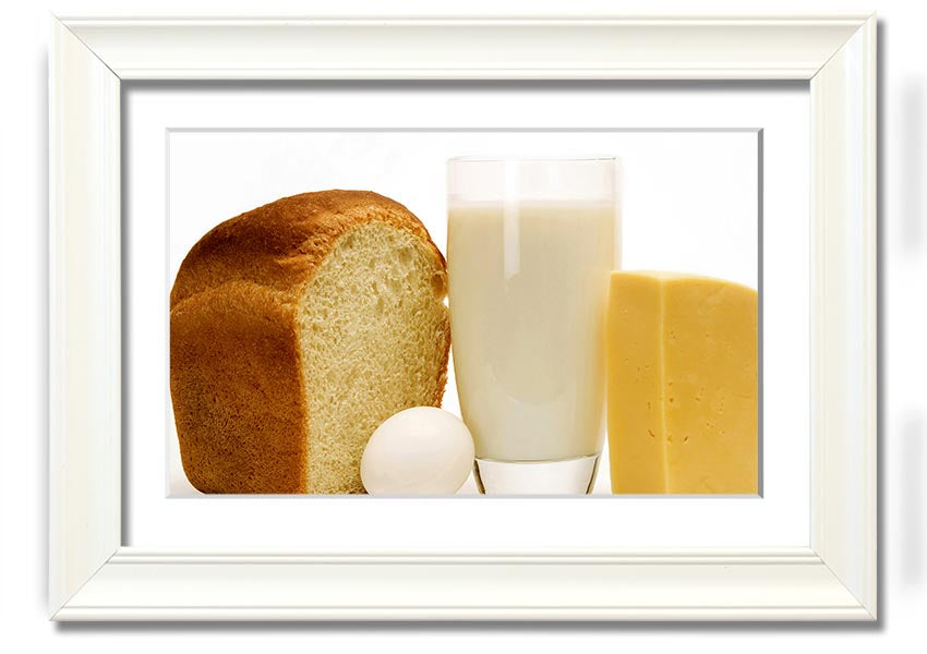 All Dairy framed print showcasing vibrant dairy-themed artwork in a stylish frame.