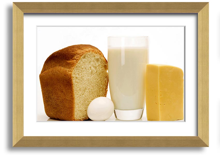 All Dairy framed print showcasing vibrant dairy-themed artwork in a stylish frame.