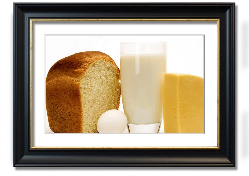 All Dairy framed print showcasing vibrant dairy-themed artwork in a stylish frame.