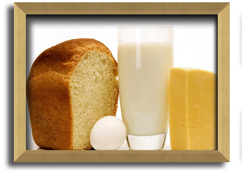 All Dairy framed print showcasing vibrant dairy-themed artwork in a stylish frame.