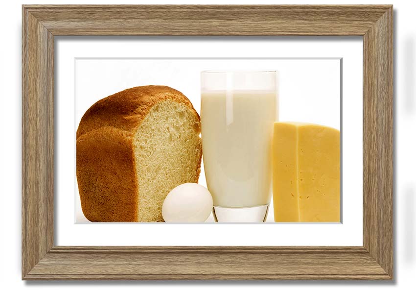 All Dairy framed print showcasing vibrant dairy-themed artwork in a stylish frame.