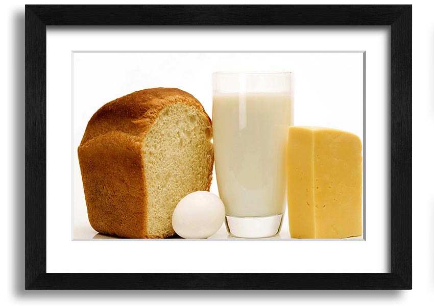 All Dairy framed print showcasing vibrant dairy-themed artwork in a stylish frame.