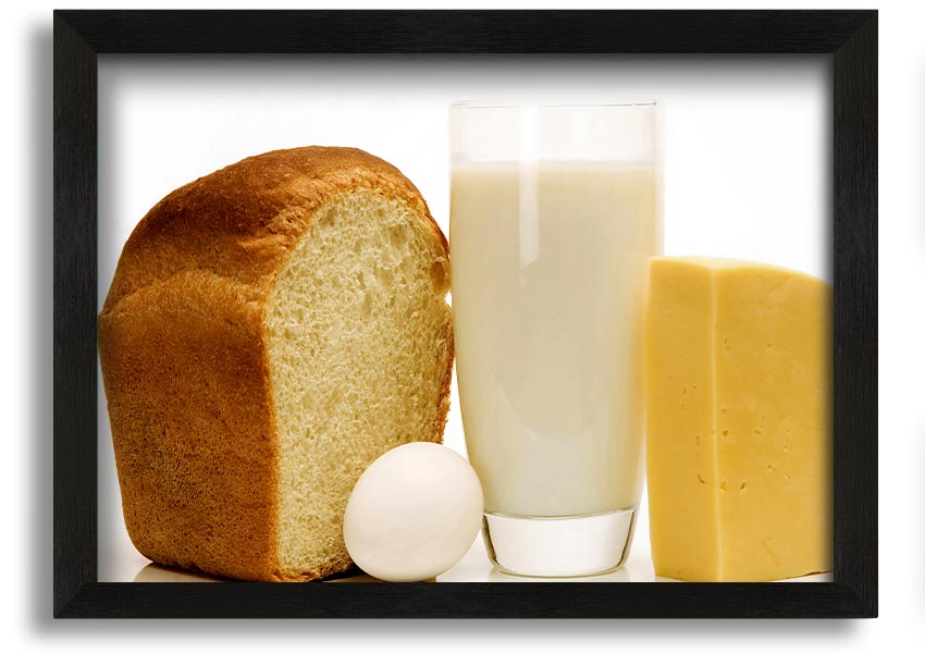 All Dairy framed print showcasing vibrant dairy-themed artwork in a stylish frame.