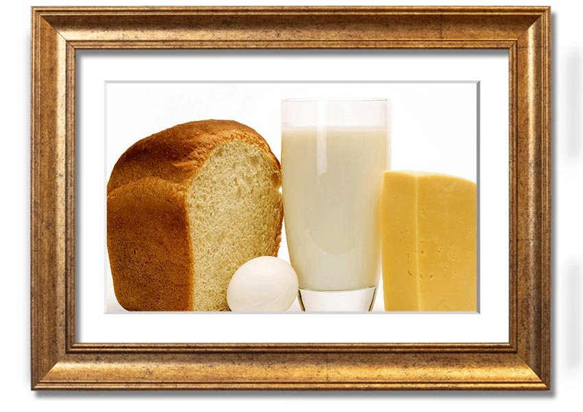 All Dairy framed print showcasing vibrant dairy-themed artwork in a stylish frame.