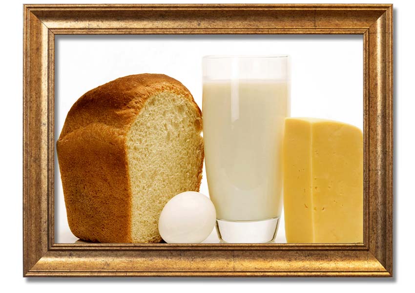 All Dairy framed print showcasing vibrant dairy-themed artwork in a stylish frame.