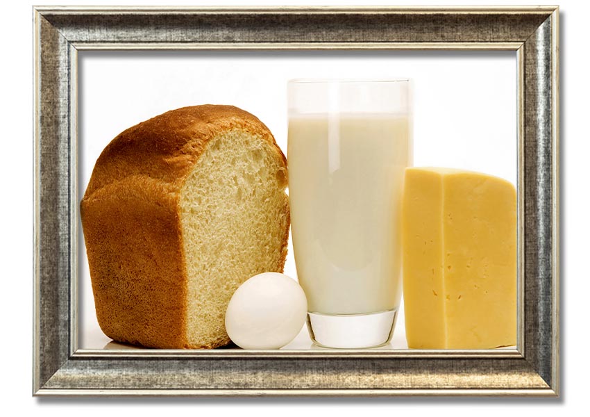 All Dairy framed print showcasing vibrant dairy-themed artwork in a stylish frame.