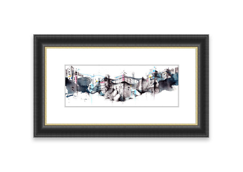 Framed print titled 'All Done On A Handshake' showcasing unique artwork, available in various frame colors.