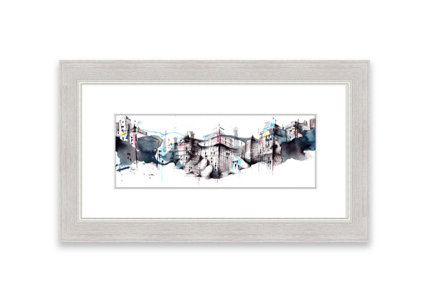 Framed print titled 'All Done On A Handshake' showcasing unique artwork, available in various frame colors.