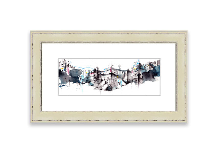 Framed print titled 'All Done On A Handshake' showcasing unique artwork, available in various frame colors.