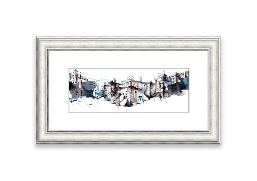 Framed print titled 'All Done On A Handshake' showcasing unique artwork, available in various frame colors.