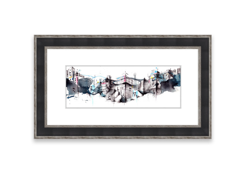 Framed print titled 'All Done On A Handshake' showcasing unique artwork, available in various frame colors.