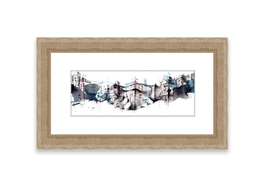 Framed print titled 'All Done On A Handshake' showcasing unique artwork, available in various frame colors.