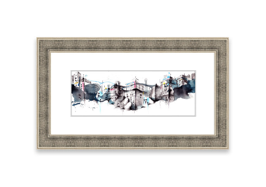 Framed print titled 'All Done On A Handshake' showcasing unique artwork, available in various frame colors.