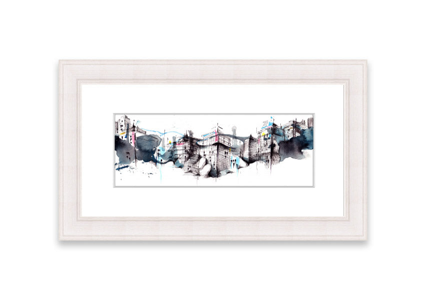 Framed print titled 'All Done On A Handshake' showcasing unique artwork, available in various frame colors.