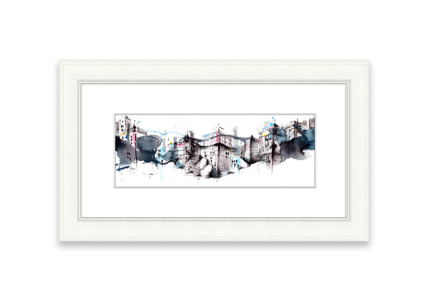 Framed print titled 'All Done On A Handshake' showcasing unique artwork, available in various frame colors.