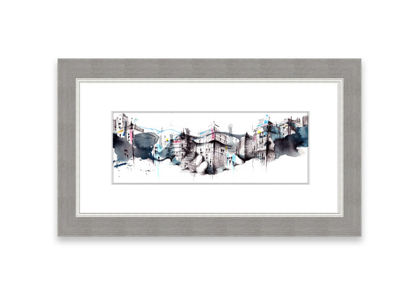 Framed print titled 'All Done On A Handshake' showcasing unique artwork, available in various frame colors.