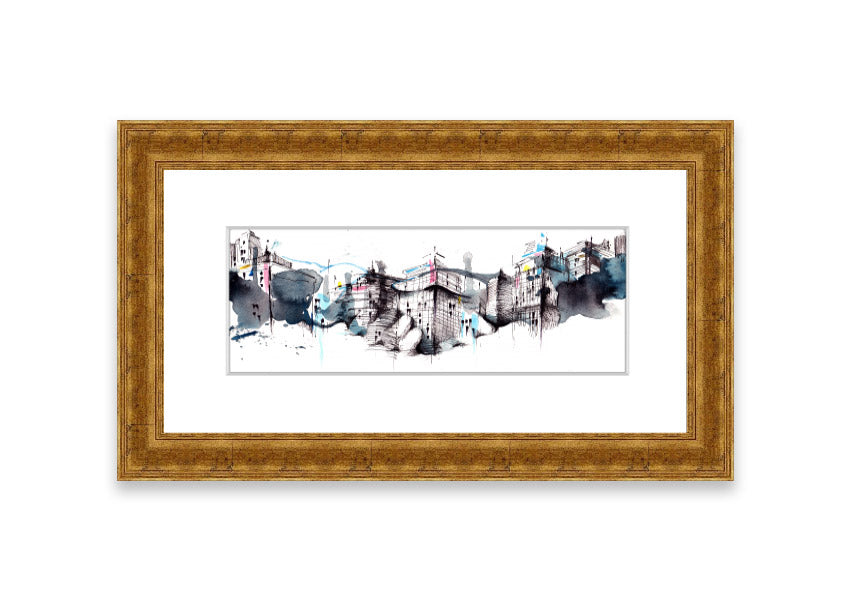 Framed print titled 'All Done On A Handshake' showcasing unique artwork, available in various frame colors.