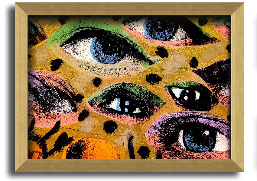 All Eyes On You framed print in various frame colors, showcasing a beautiful design, ready to hang on a wall.