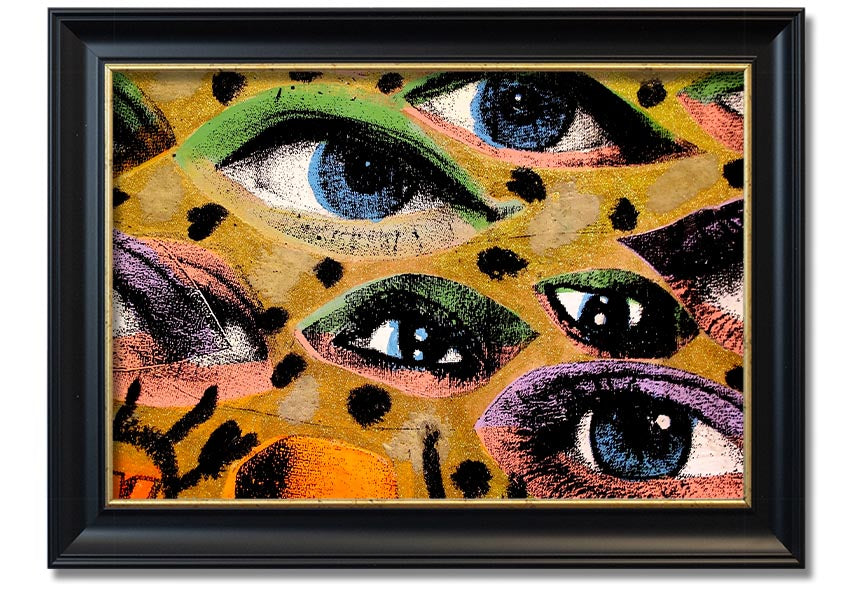 All Eyes On You framed print in various frame colors, showcasing a beautiful design, ready to hang on a wall.