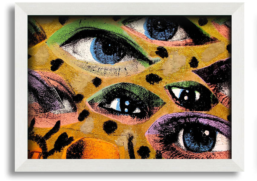 All Eyes On You framed print in various frame colors, showcasing a beautiful design, ready to hang on a wall.