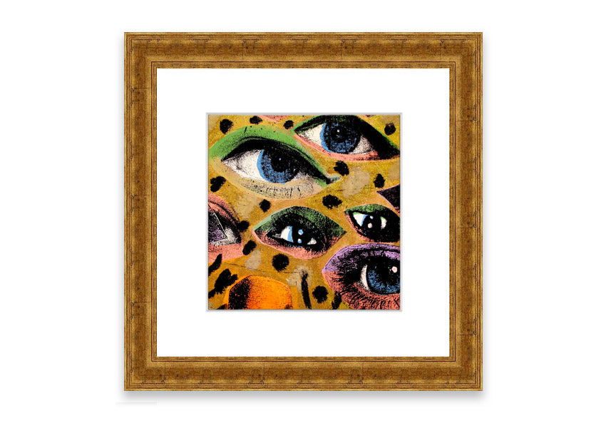 All Eyes On You Cornwall framed print showcasing vibrant colors and intricate details, available in multiple frame colors.