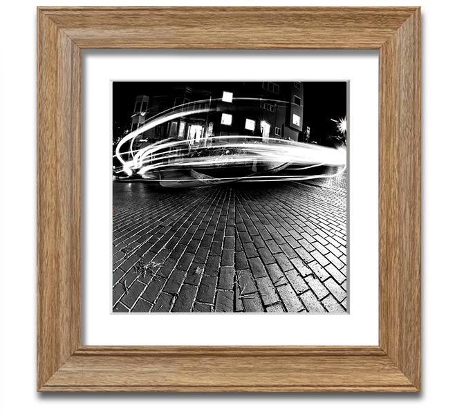 All His Favorite Curves Square Framed Print in various frame colors, showcasing a unique artistic design, ready to hang.