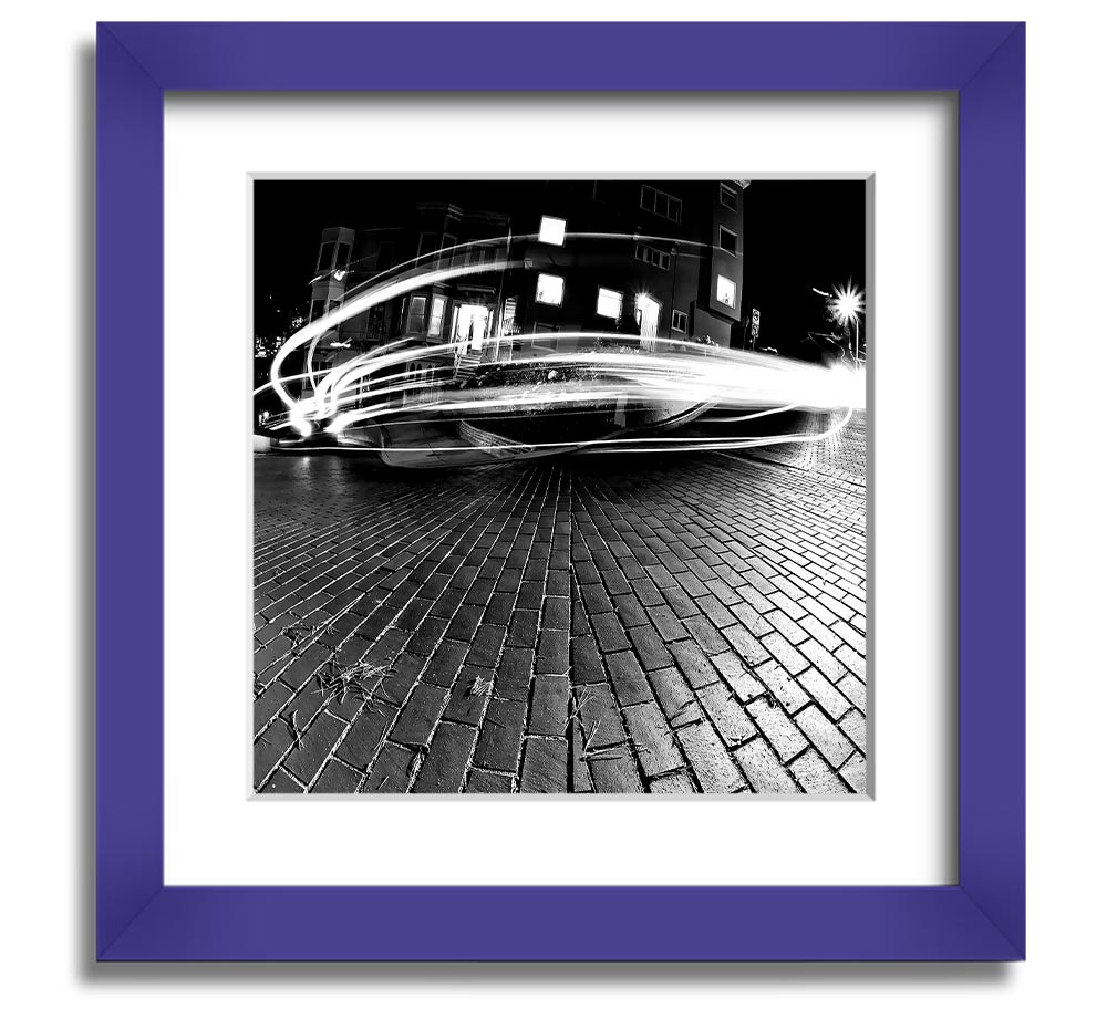 All His Favorite Curves Square Framed Print in various frame colors, showcasing a unique artistic design, ready to hang.