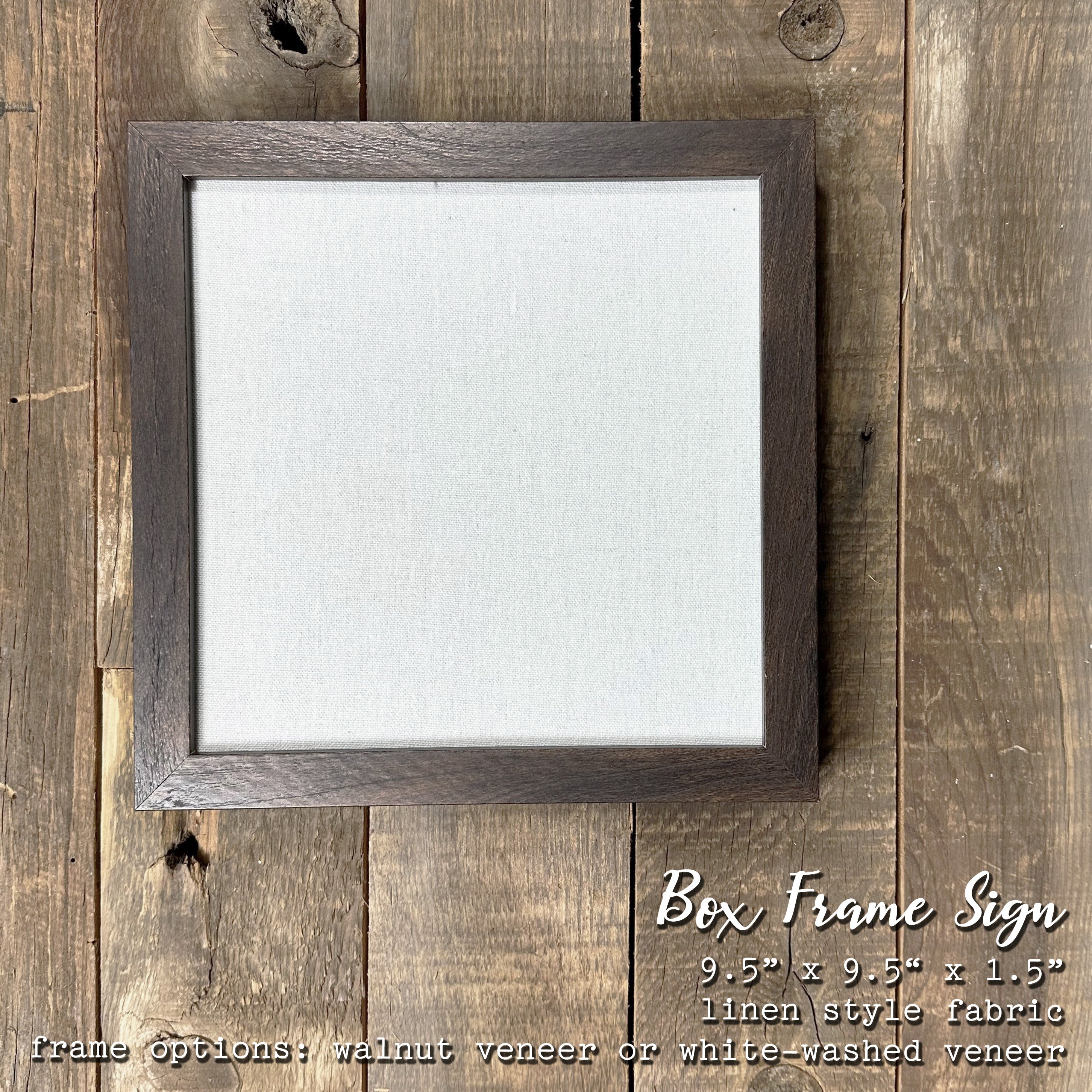 Framed sign with the text 'All of Me Loves All of You' in a stylish wood frame, featuring a linen-look background.