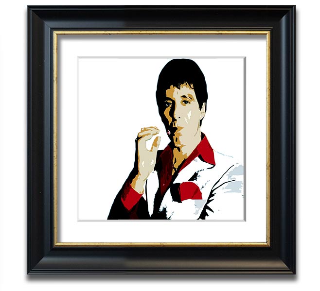 Al Pacino Square Framed Print in a stylish frame, showcasing the iconic actor.