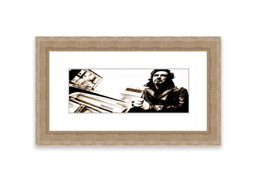 Framed print of Al Pacino Streets, showcasing vibrant colors and quality craftsmanship, ready to hang.