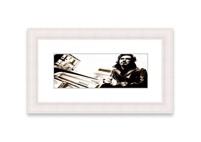 Framed print of Al Pacino Streets, showcasing vibrant colors and quality craftsmanship, ready to hang.