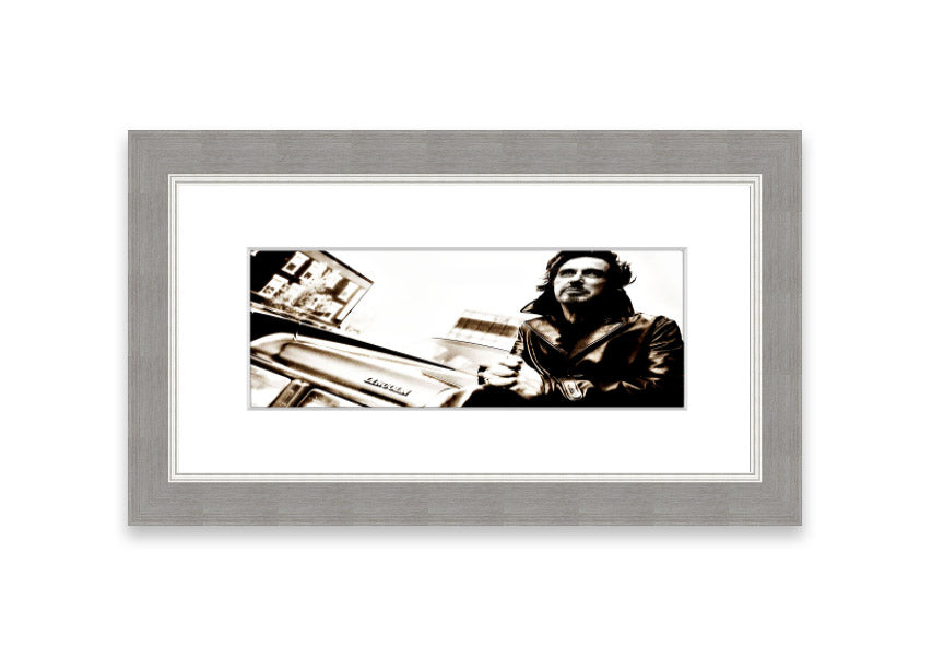 Framed print of Al Pacino Streets, showcasing vibrant colors and quality craftsmanship, ready to hang.