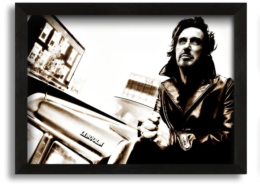 Framed print of Al Pacino Streets, showcasing vibrant colors and high-quality craftsmanship, ready to hang.