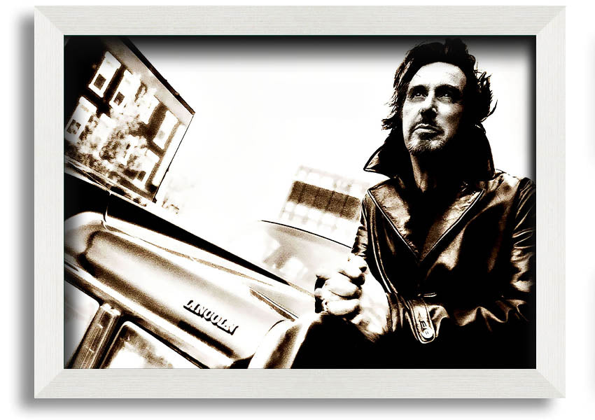 Framed print of Al Pacino Streets, showcasing vibrant colors and high-quality craftsmanship, ready to hang.