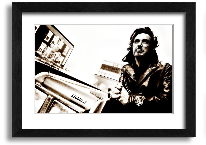 Framed print of Al Pacino Streets, showcasing vibrant colors and high-quality craftsmanship, ready to hang.